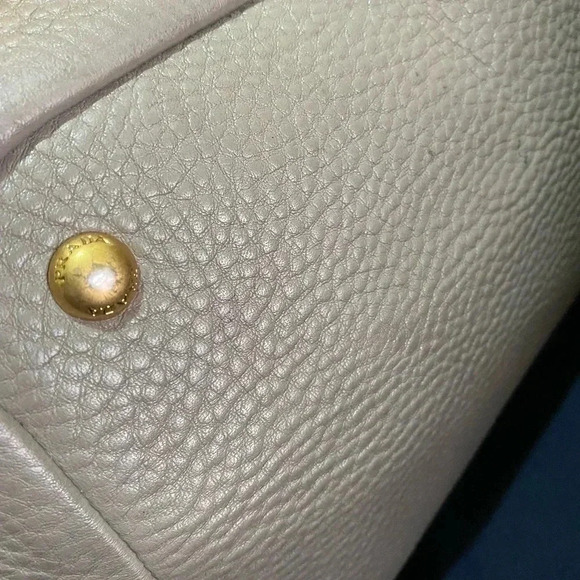 Prada gray pebbled leather satchel handbag - Picture 12 of 16